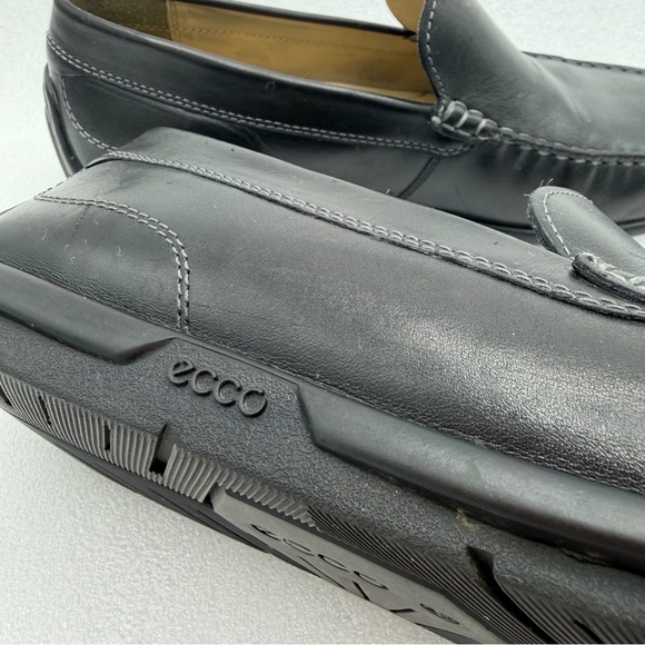 Ecco Black Leather Loafers - Picture 5 of 8